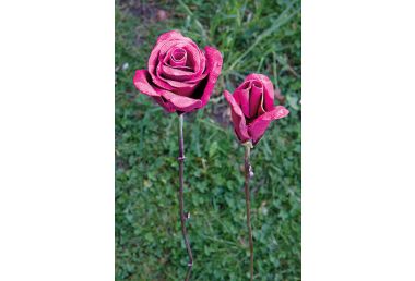 Gartenstecker - "rosa Rosen"