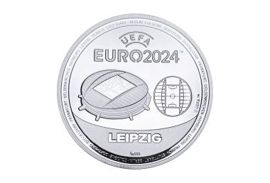 UEFA EURO 2024 Sonderprägung Leipzig Feinsilber