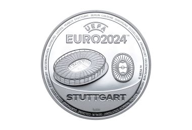 UEFA EURO 2024 Sonderprägung Stuttgart Feinsilber